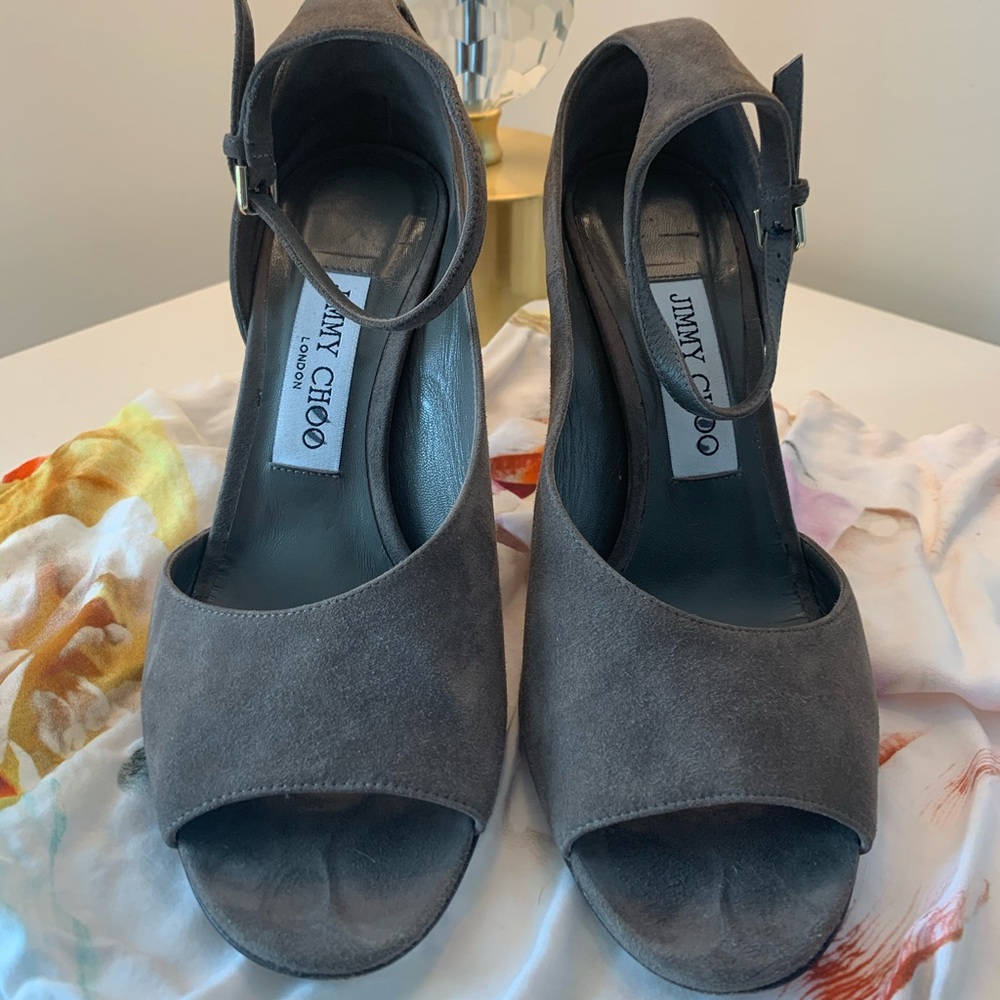 Jimmy Choo Open Toe Booties size 37